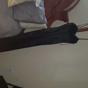 Polyester black bridesmaids dress